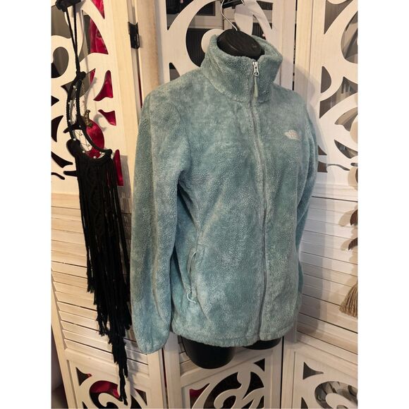 Tnf- north face /northface sea mint green osito fleece Jacket/coat small - Picture 3 of 9